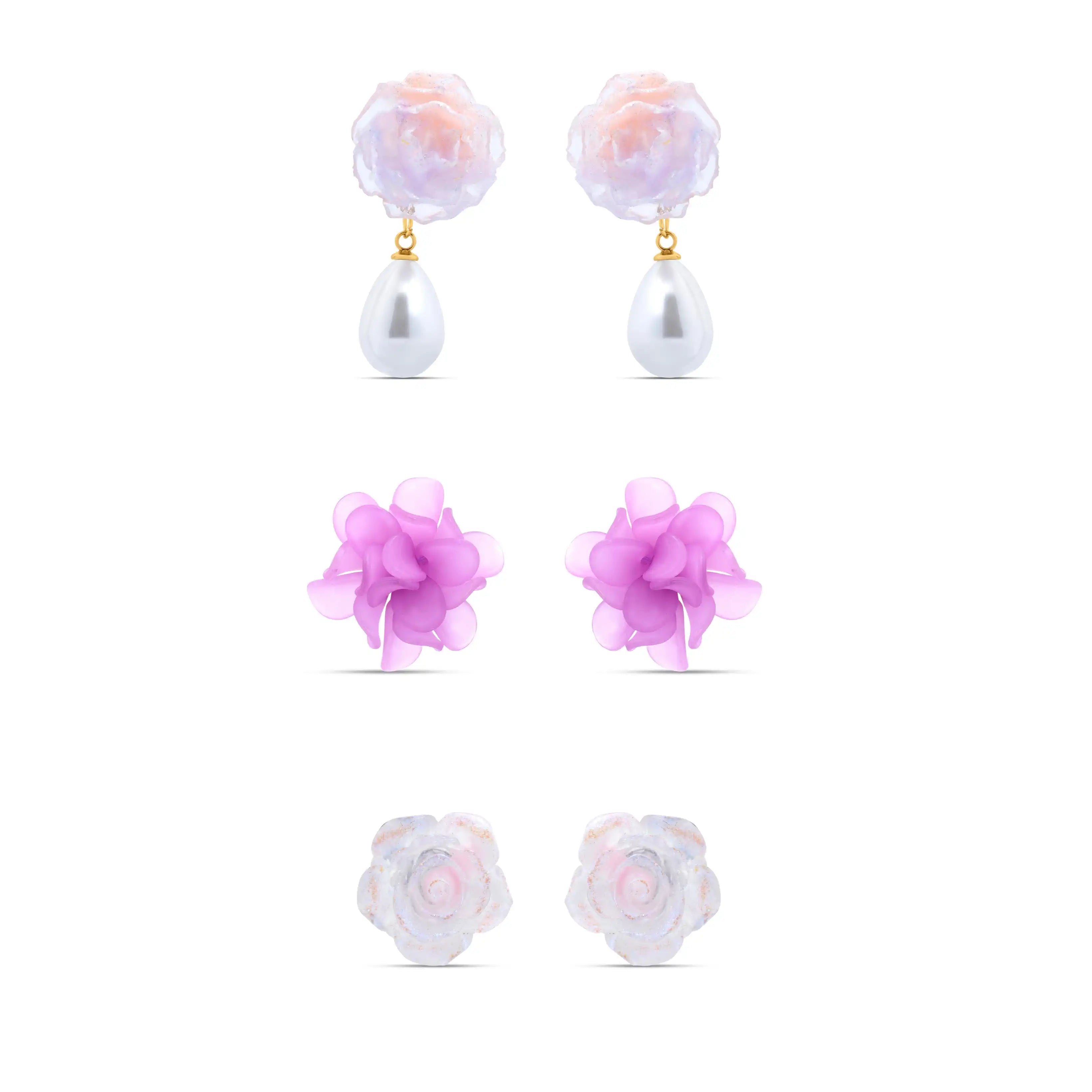 Amethyst Pearl Trio