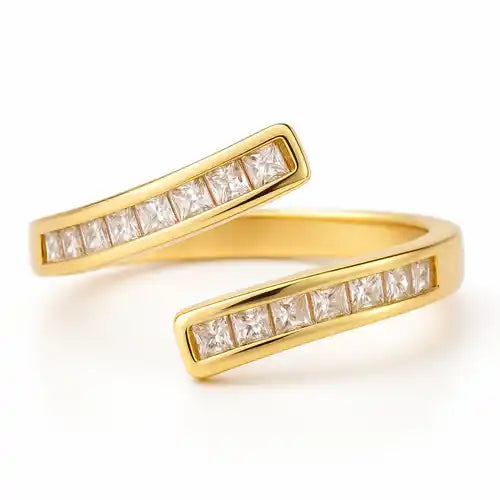 Whirlwind Ring | Swirl Gold-Tone Statement Ring for Women
