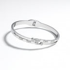 Gleam Silver Studded Bracelet