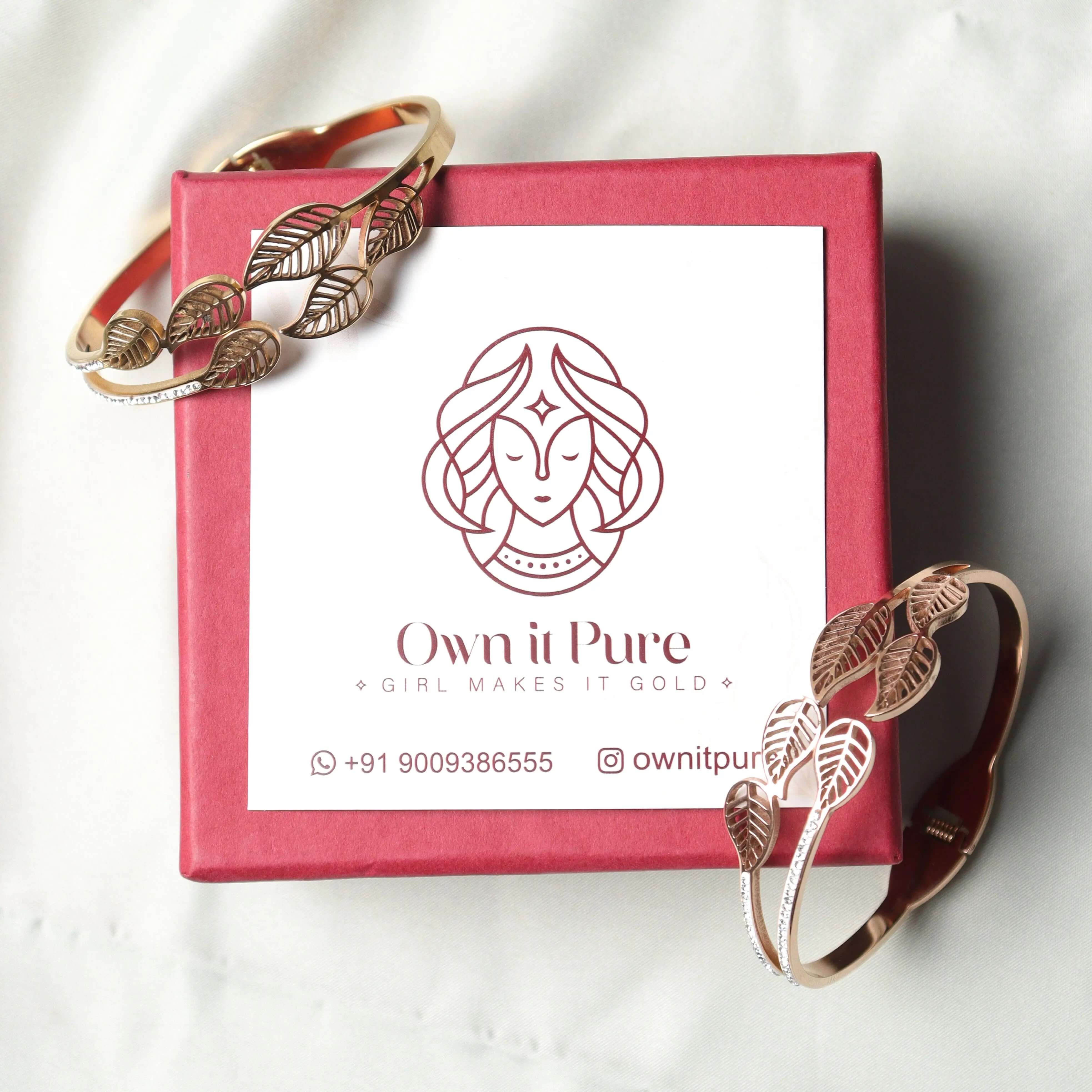 Luxe Leaf Bracelet - Own It Pure