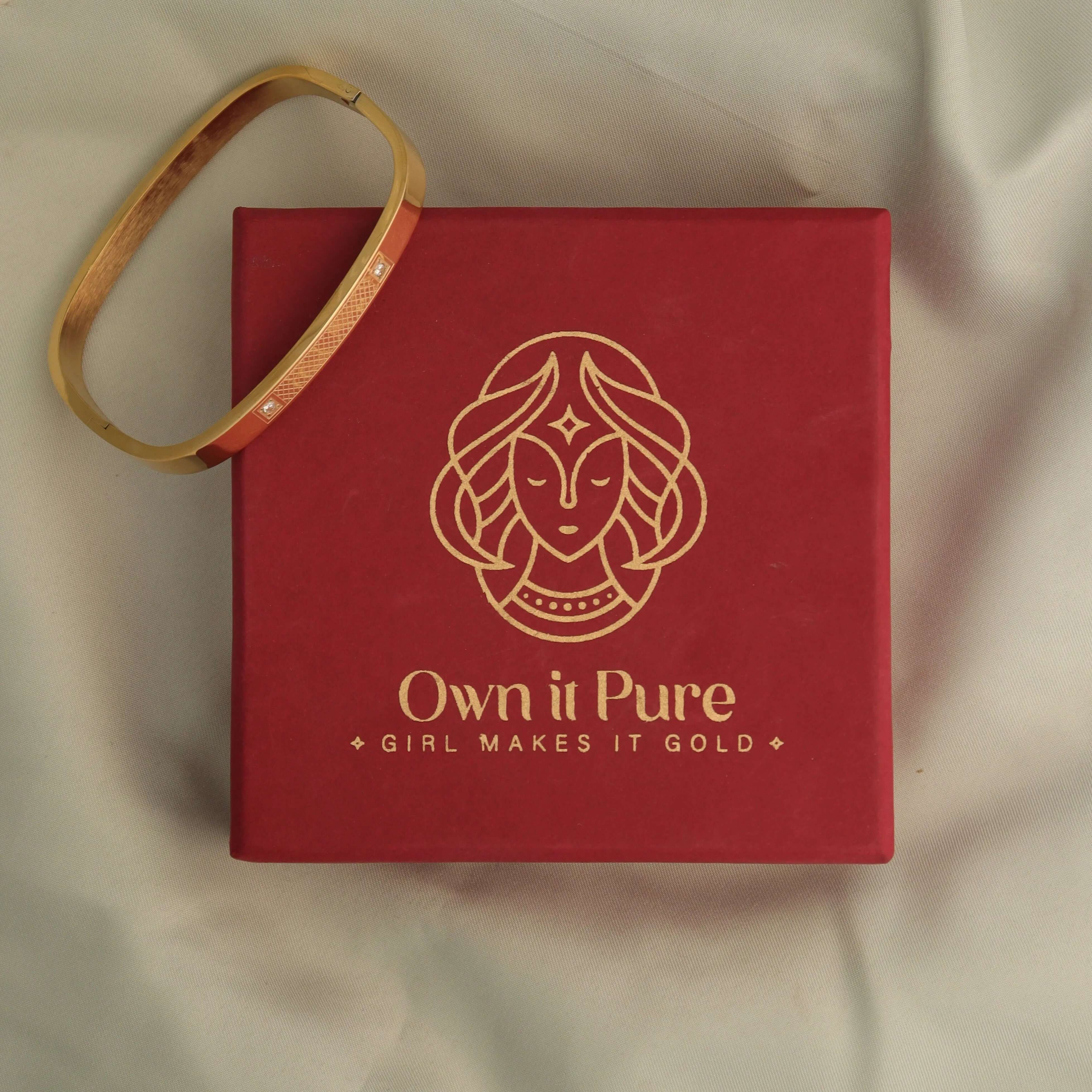 Gold Cuff Bracelet - Own It Pure
