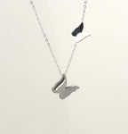 Silver Butterfly Pendant Chain - Own It Pure