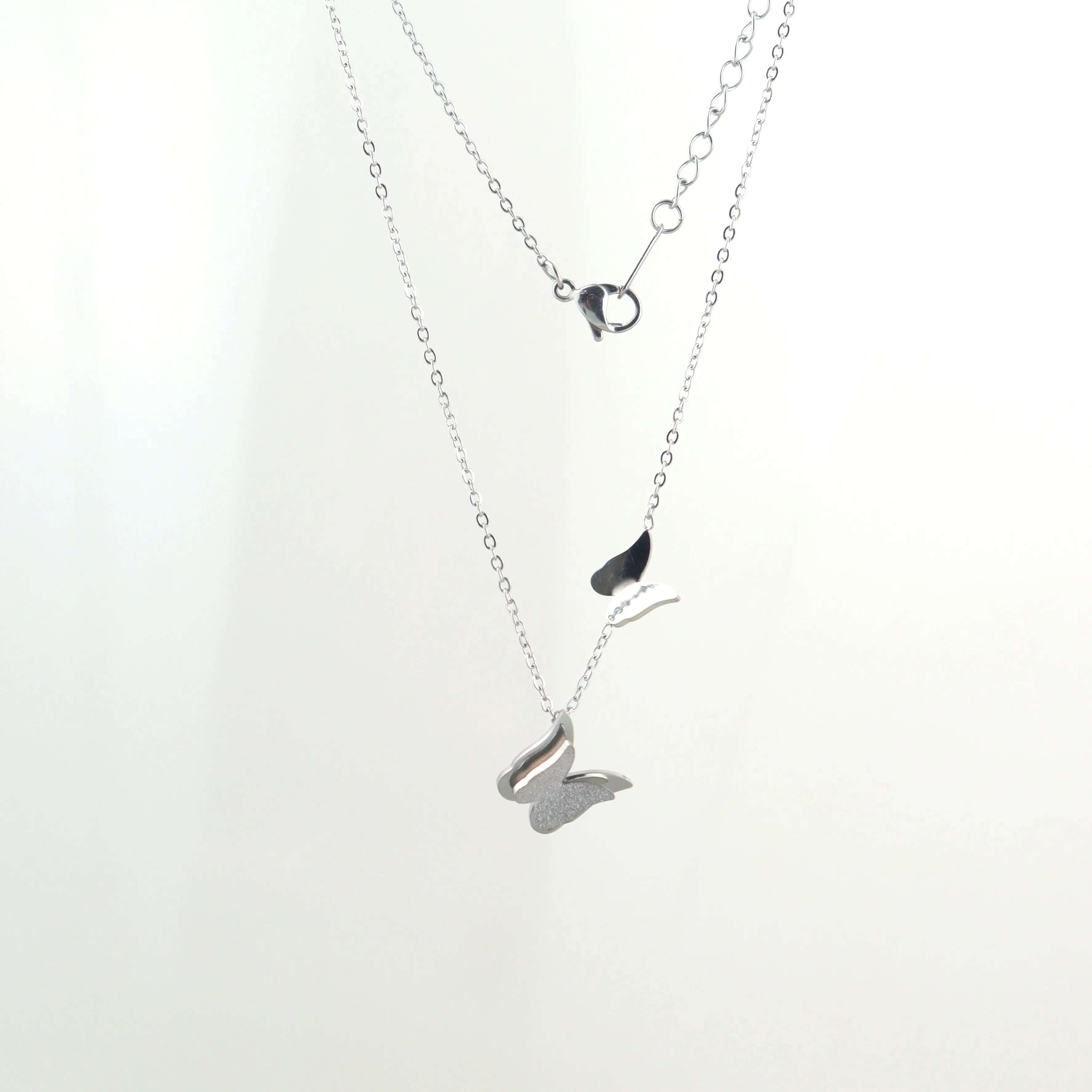 Silver Butterfly Pendant Chain - Own It Pure