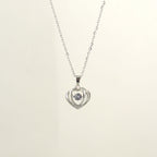 Silver Heart Chram Pendant Chain - Own It Pure