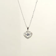 Silver Heart Chram Pendant Chain - Own It Pure