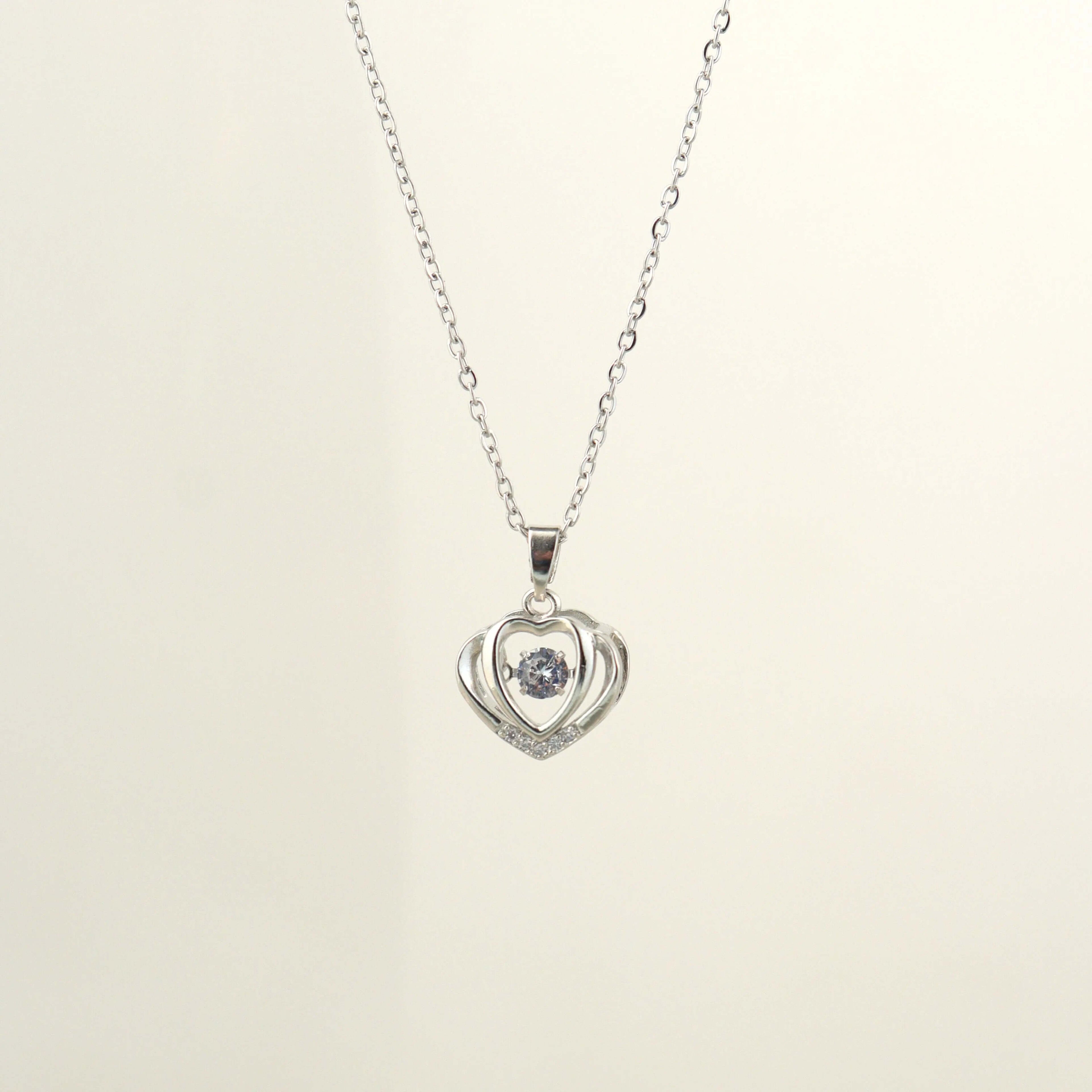 Silver Heart Chram Pendant Chain - Own It Pure