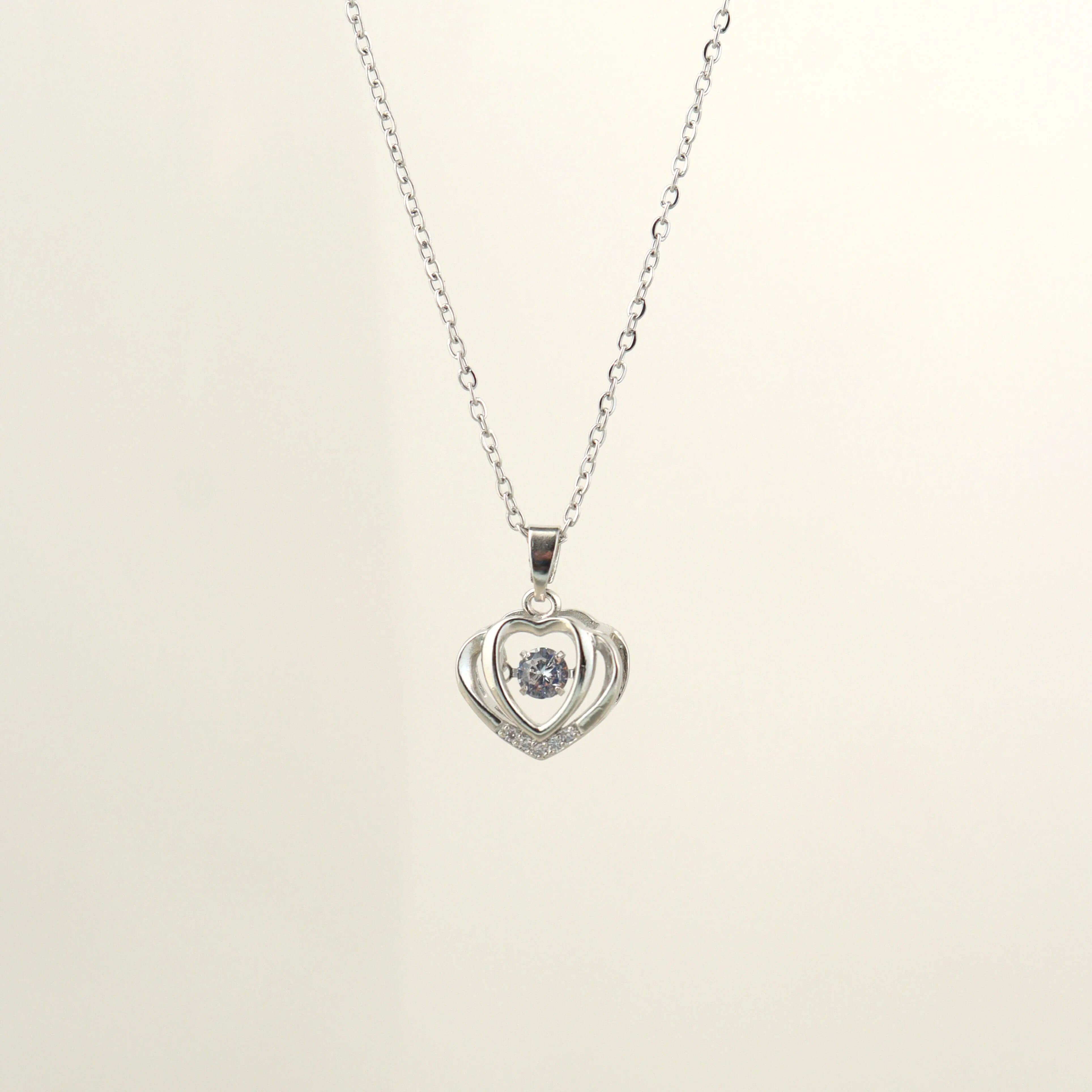 Silver Heart Chram Pendant Chain - Own It Pure