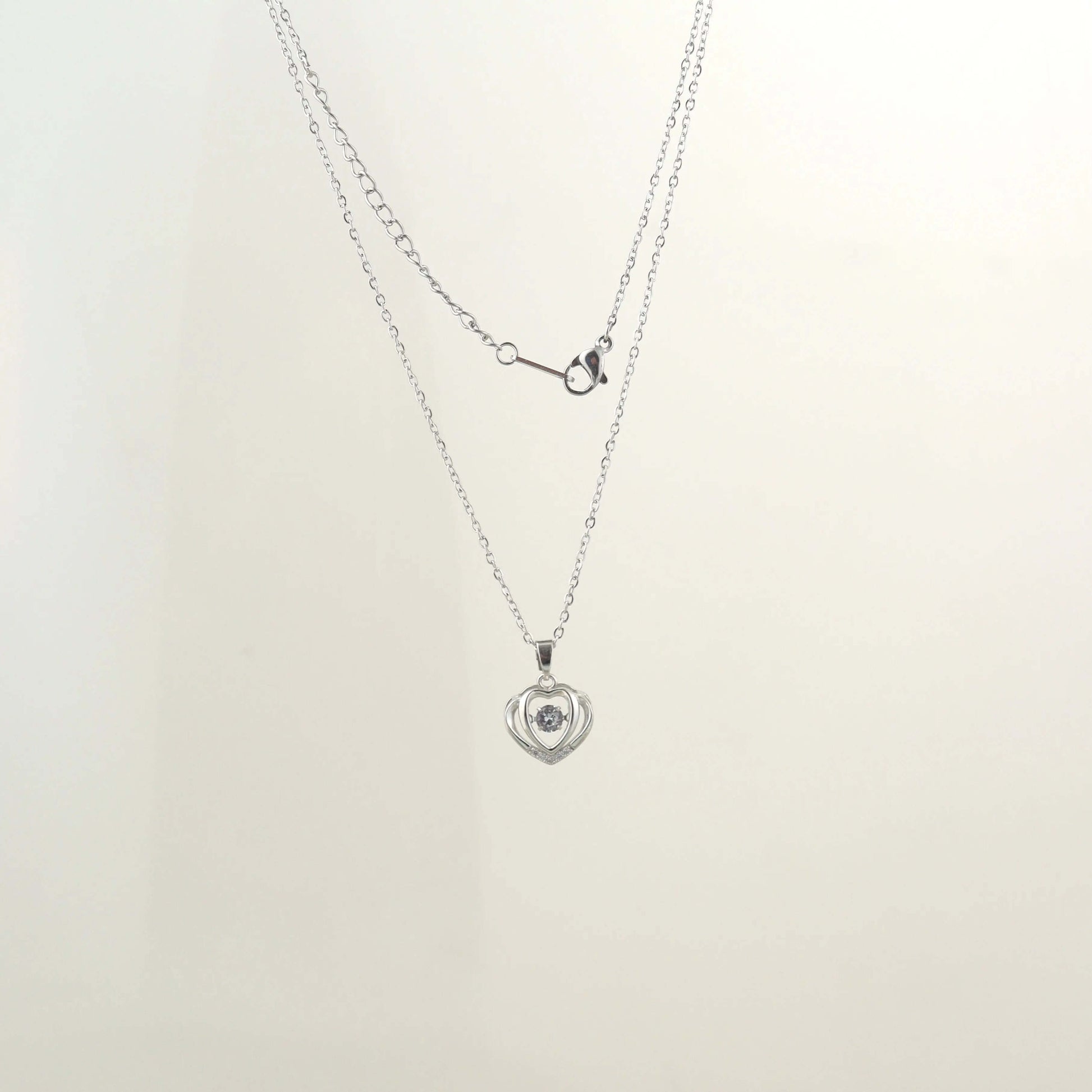 Silver Heart Chram Pendant Chain - Own It Pure