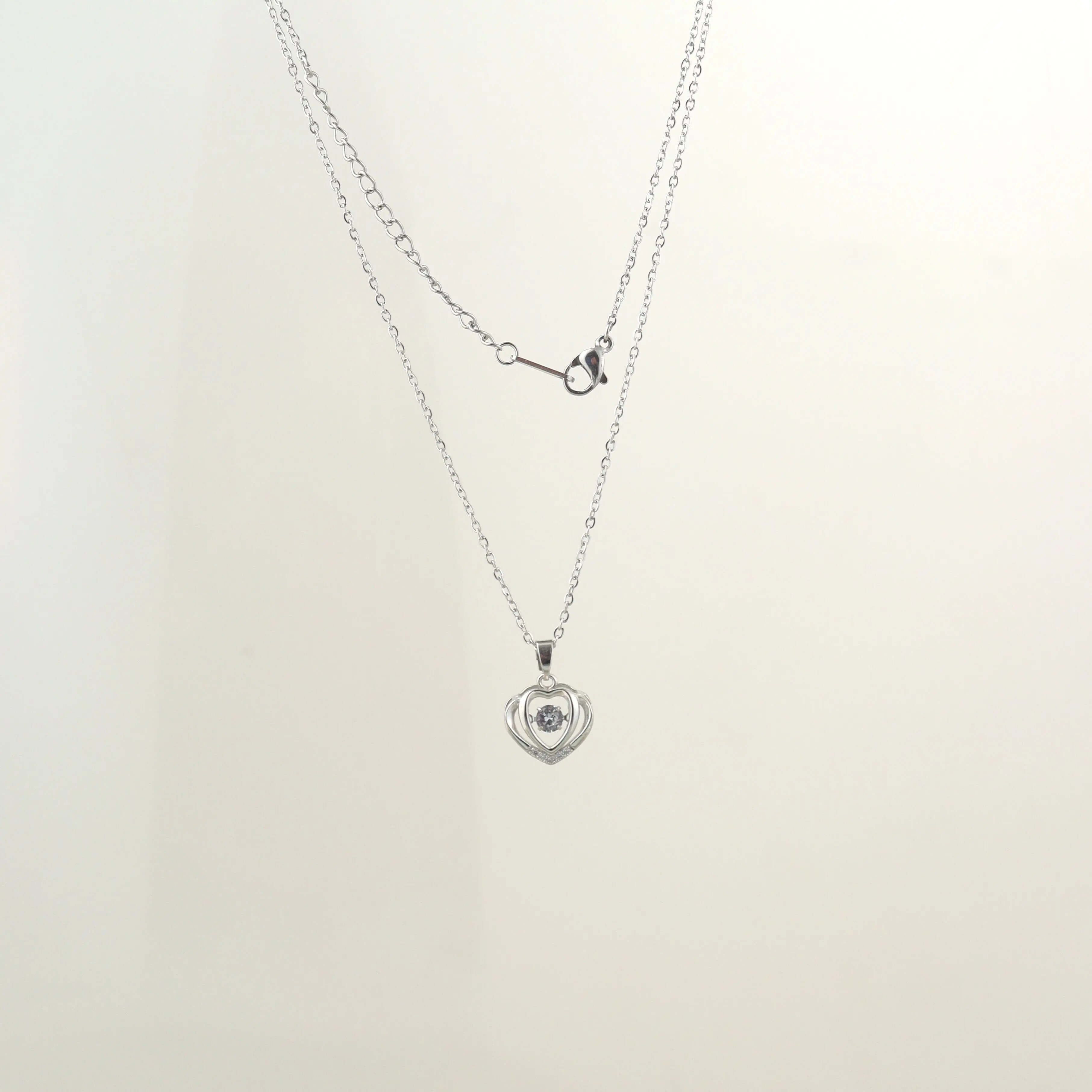 Silver Heart Chram Pendant Chain - Own It Pure