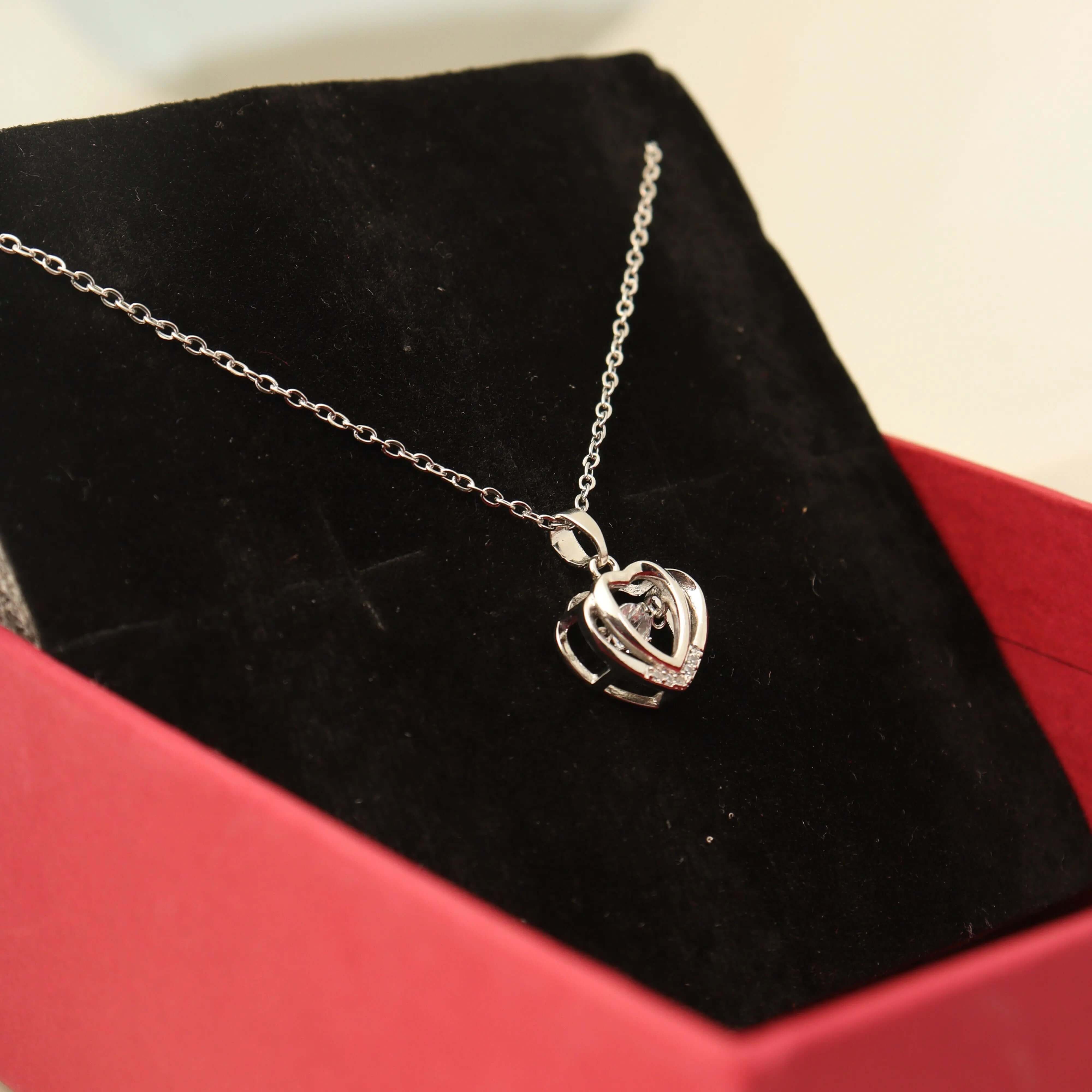 Silver Heart Chram Pendant Chain - Own It Pure