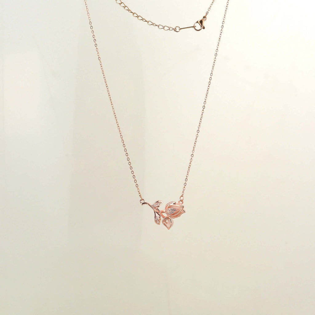 Rose Gold Rose Pendant Chain - Own It Pure