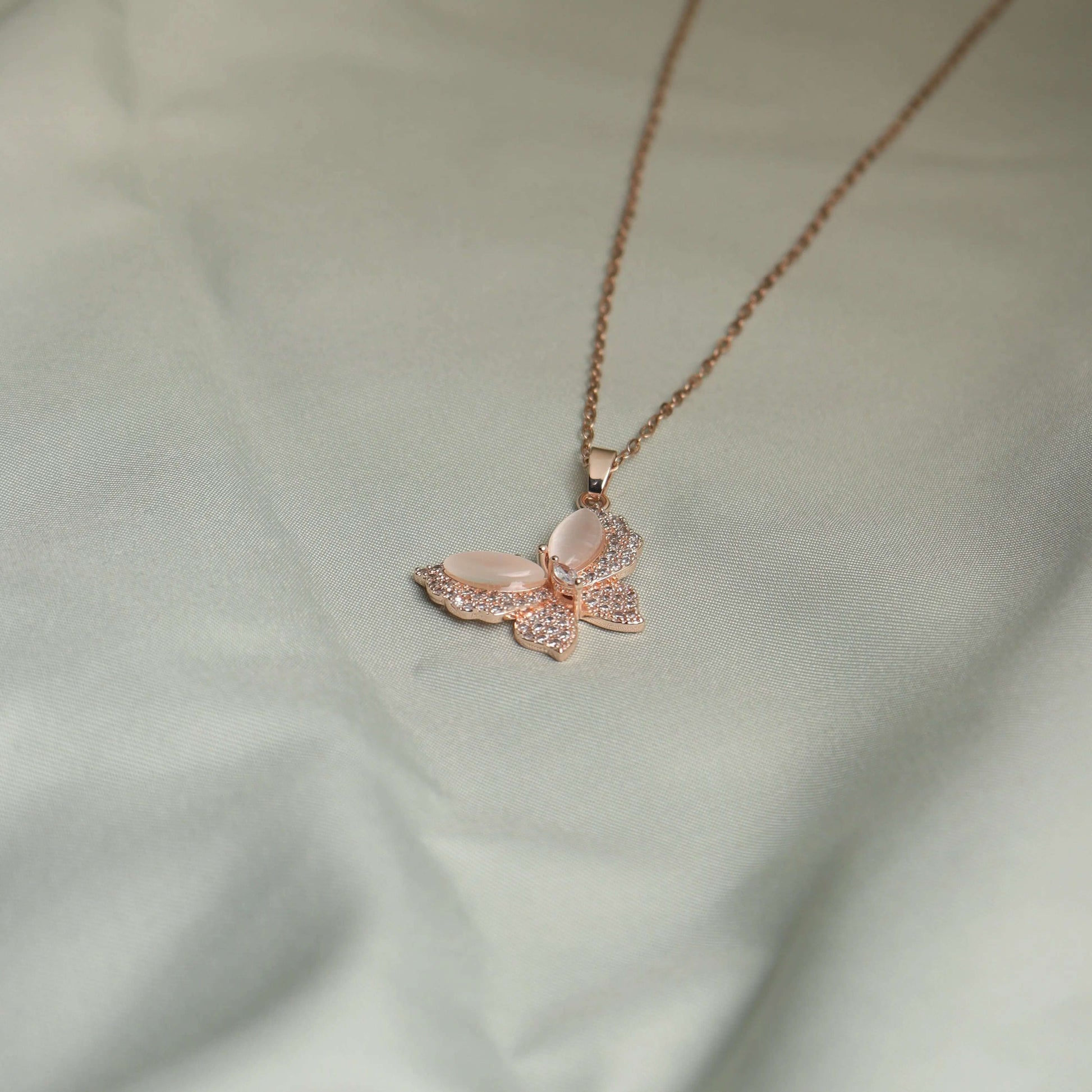 Crystal Butterfly Necklace - Own It Pure