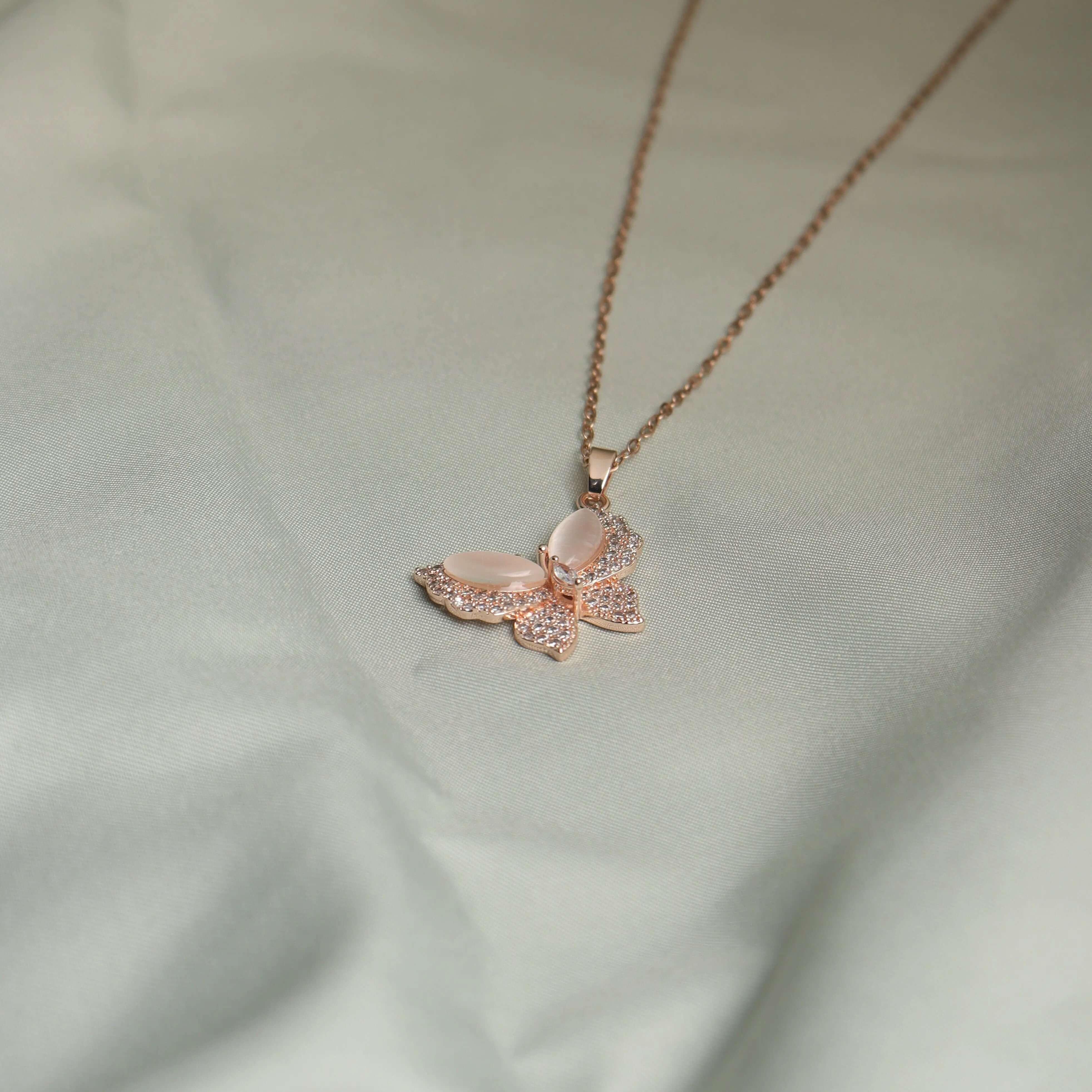 Crystal Butterfly Necklace - Own It Pure