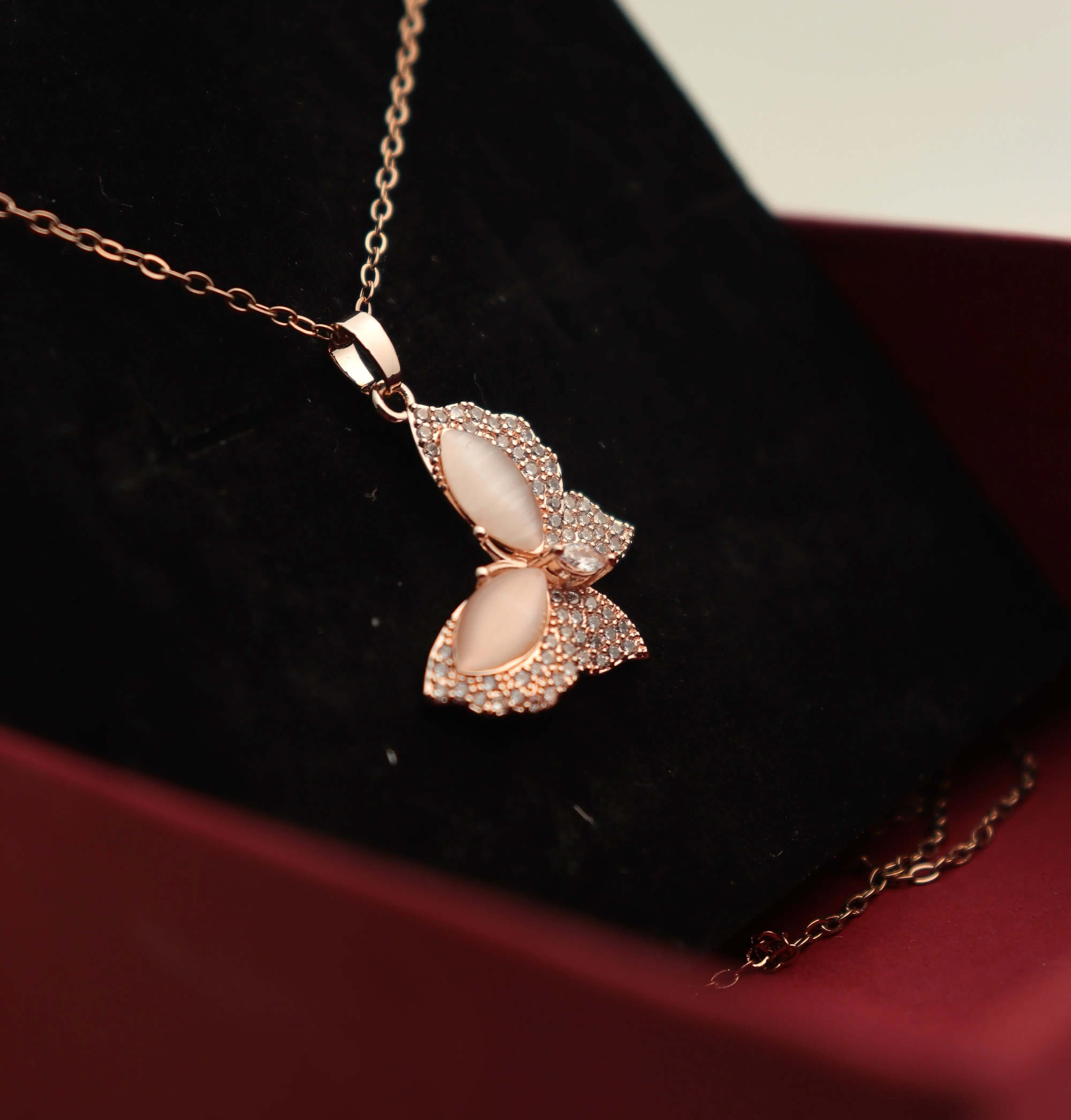 Crystal Butterfly Necklace - Own It Pure