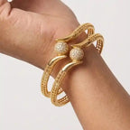 Golden Twirl Bangles