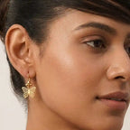 Golden-Plated Butterfly Earrings