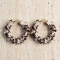 Fabric Hoop Earrings