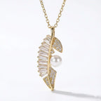 Pearl Leaf Pendant
