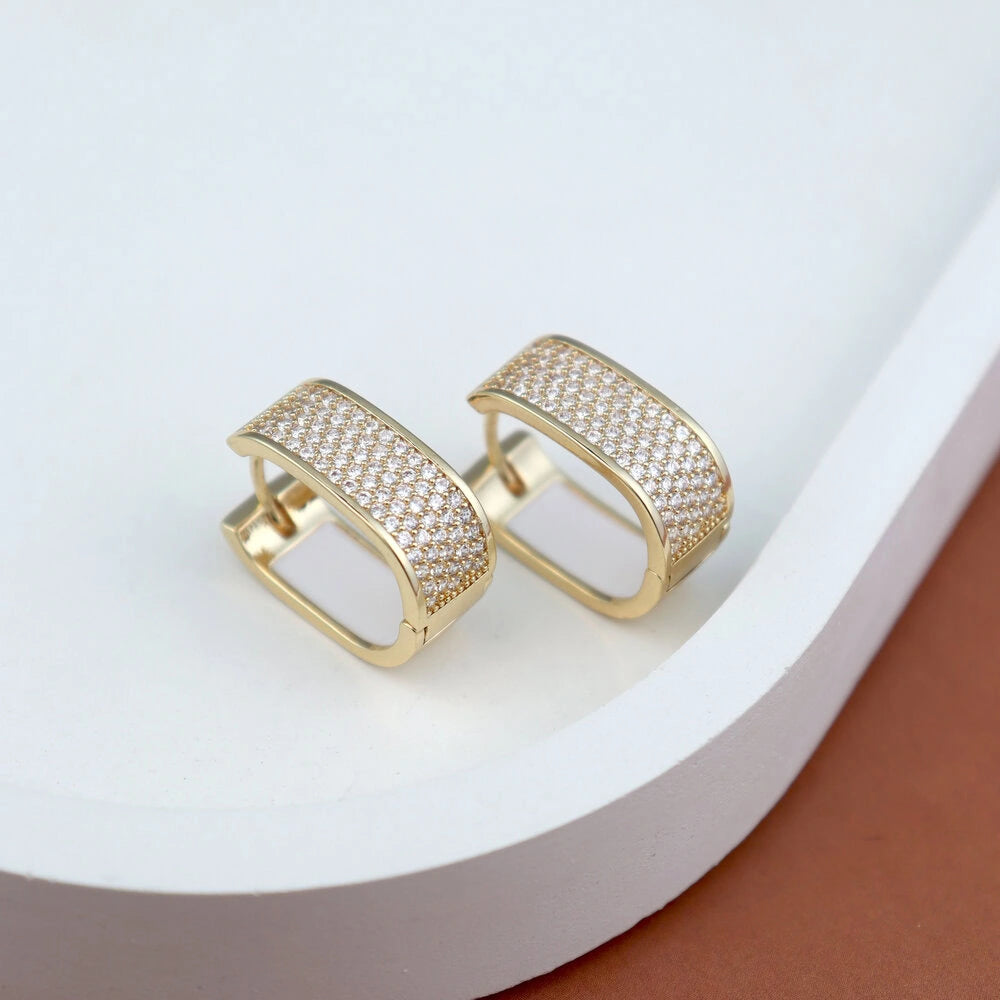 Pave Diamond Earrings