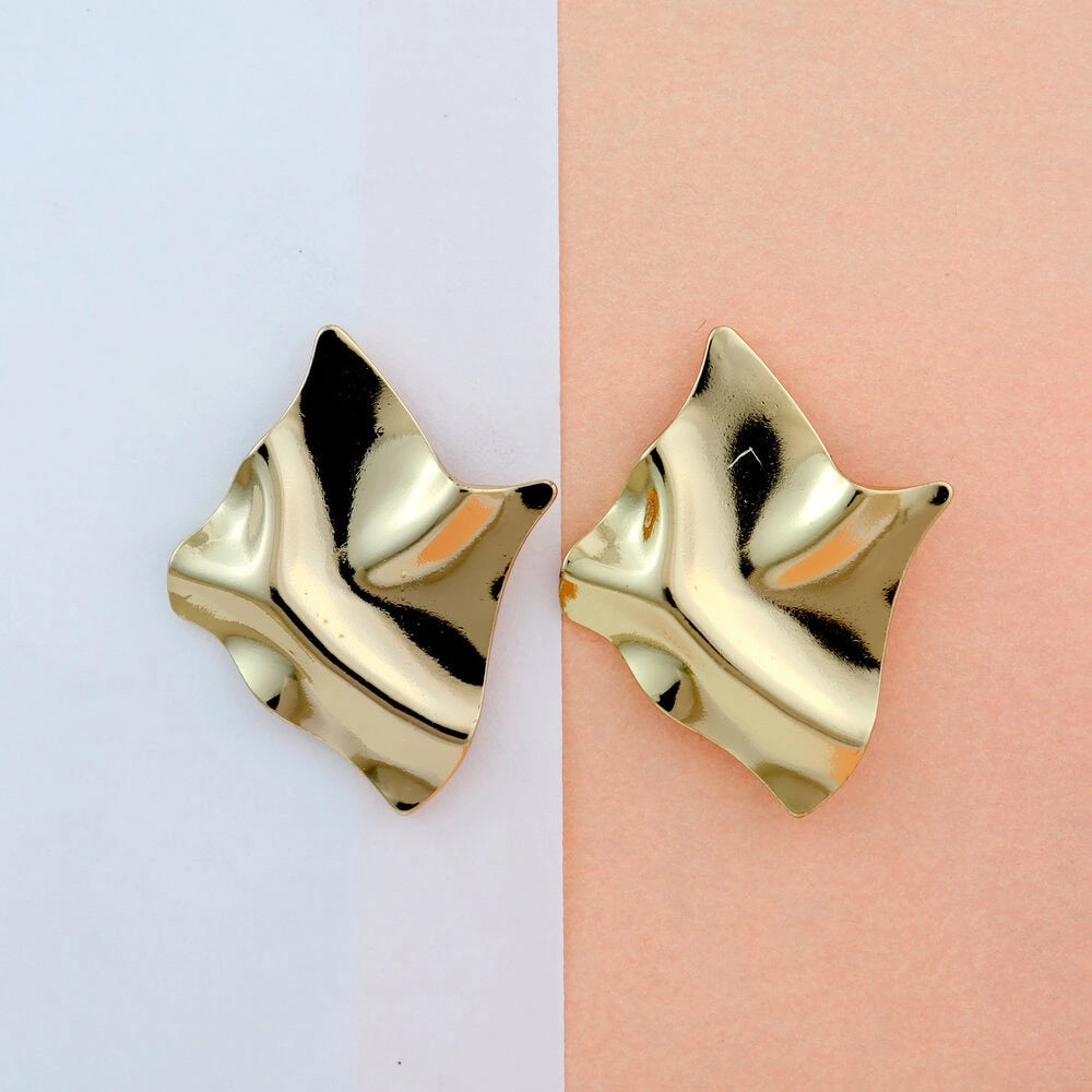 Gold Wave Earrings