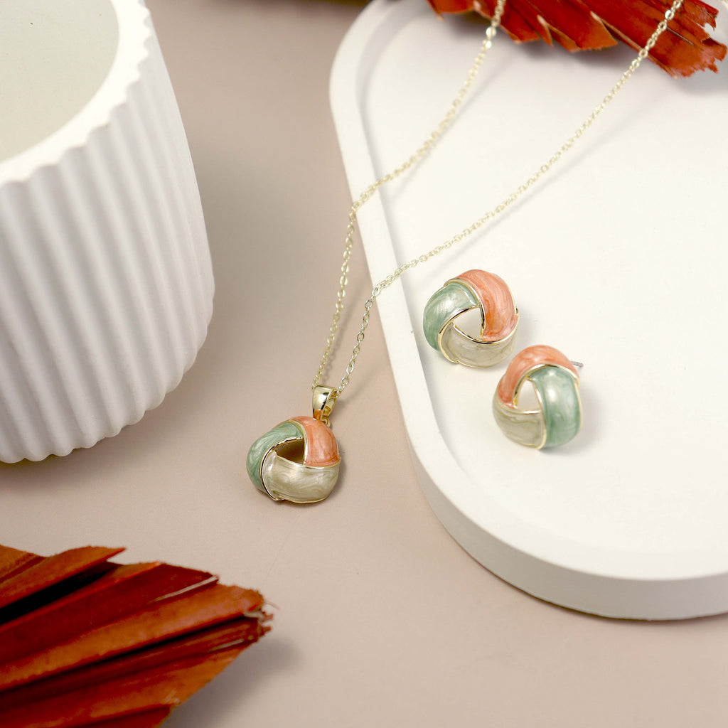 Swirling gold jewelry - Swirling Gold Set