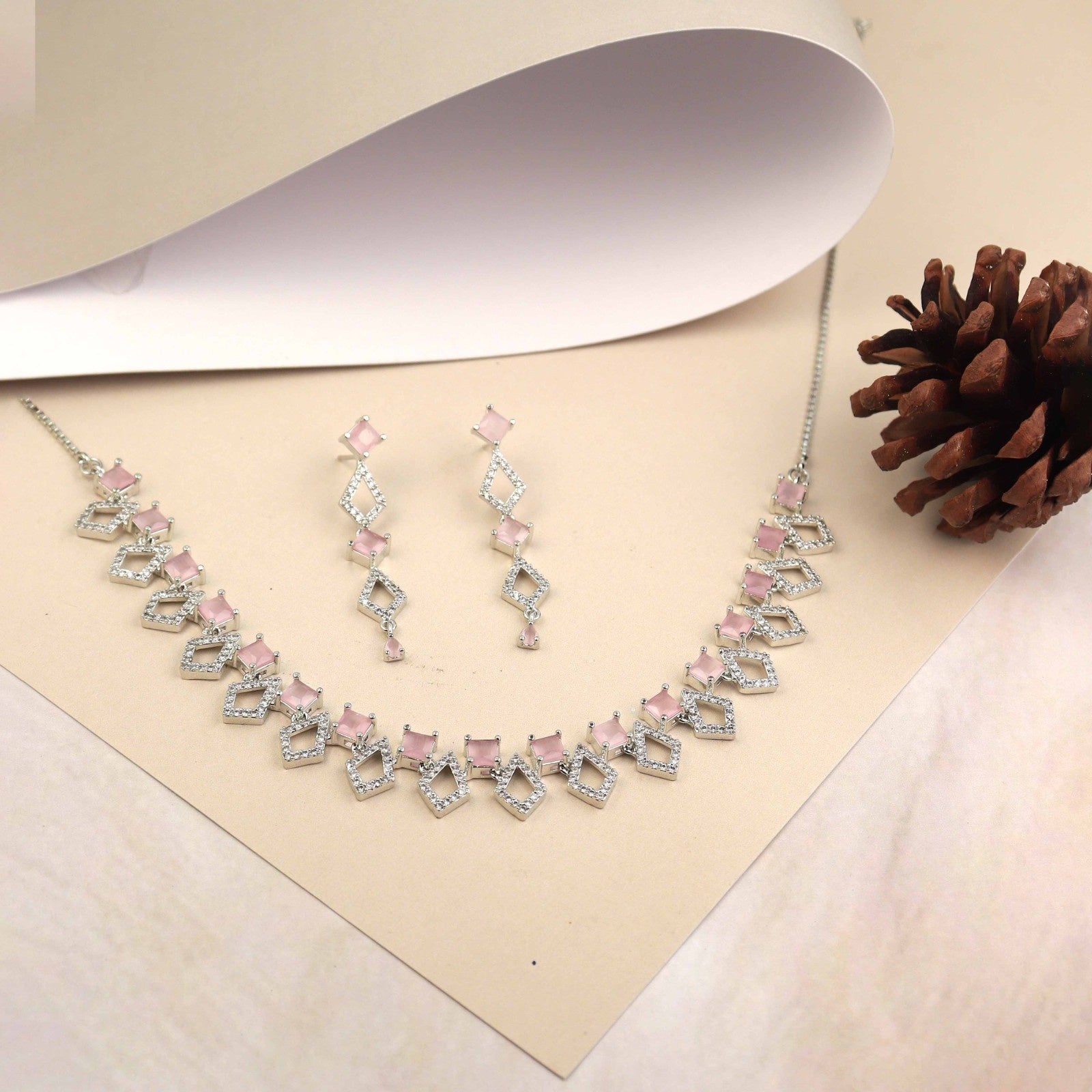 Elegant Stone Necklace Set