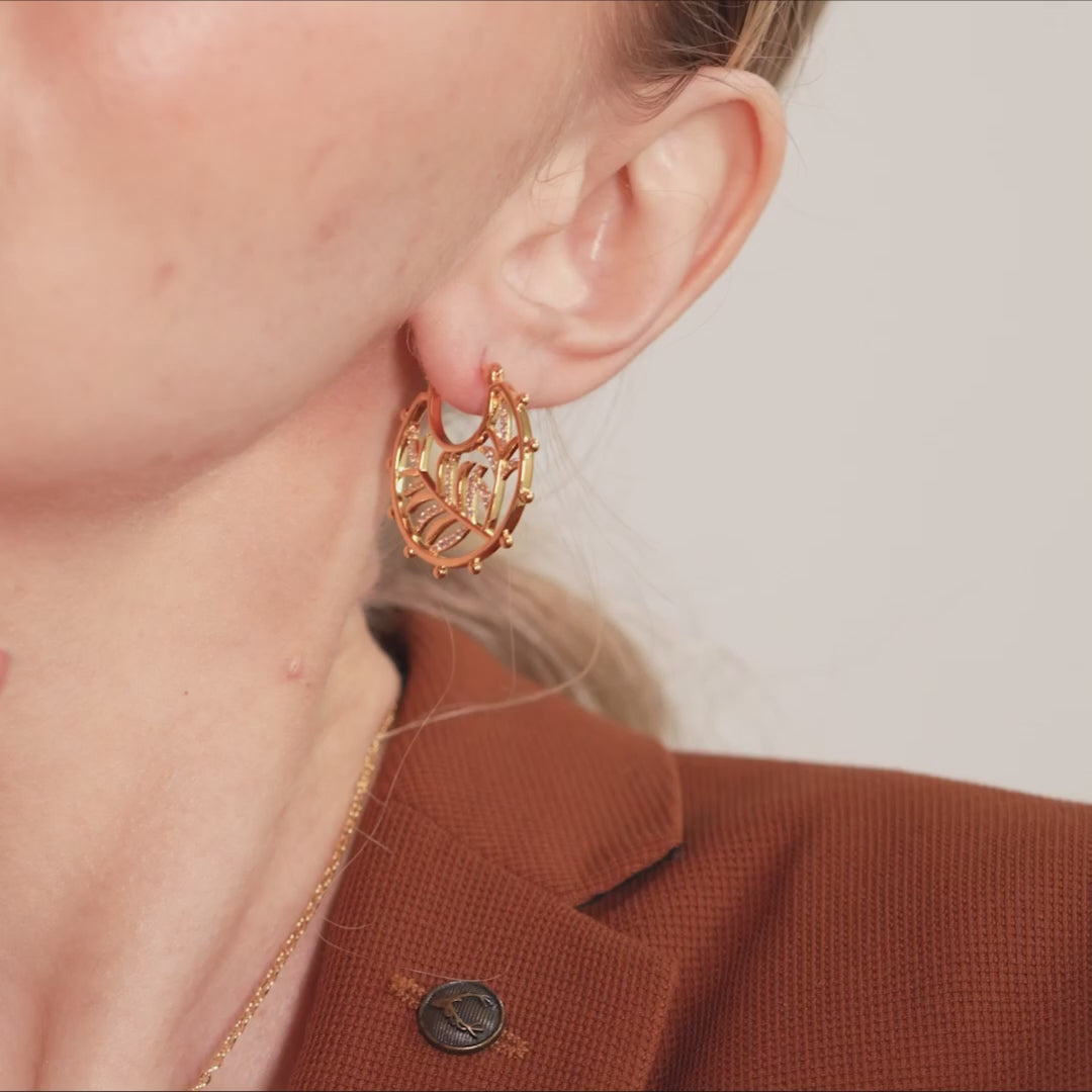 Botanic Charm Hoops