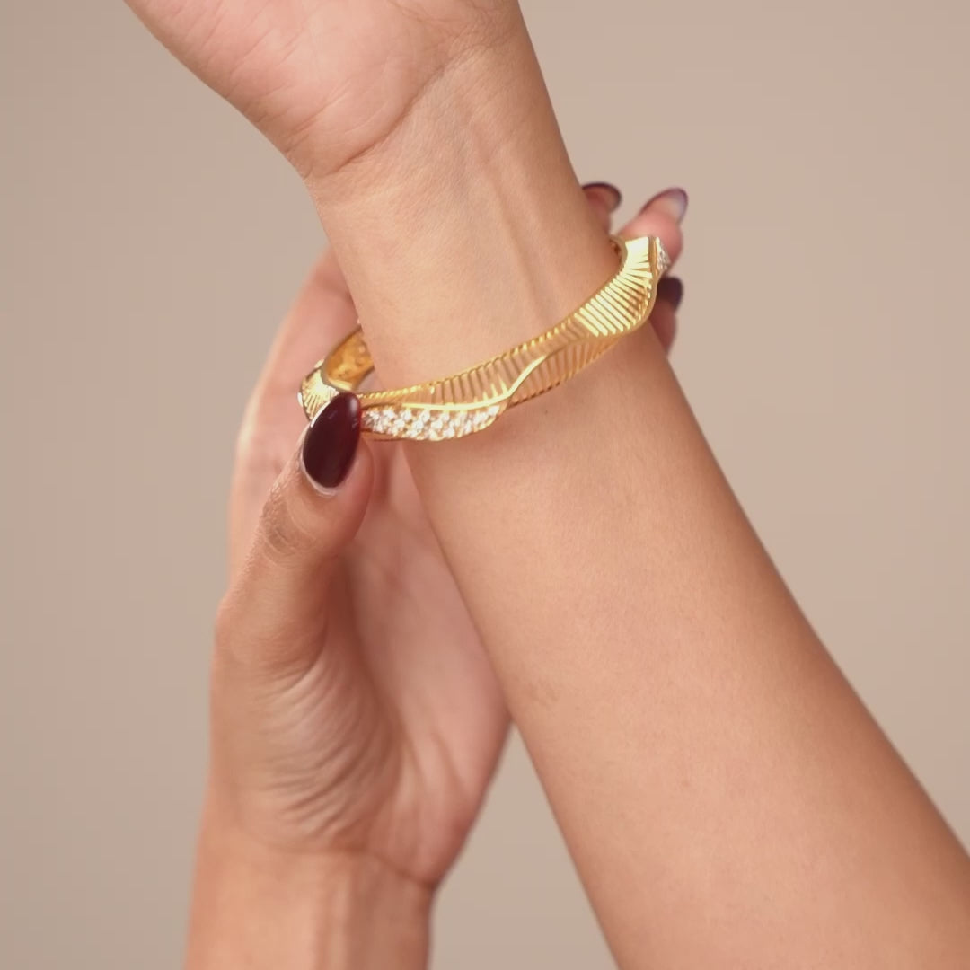 Shimmer Wave Bangles