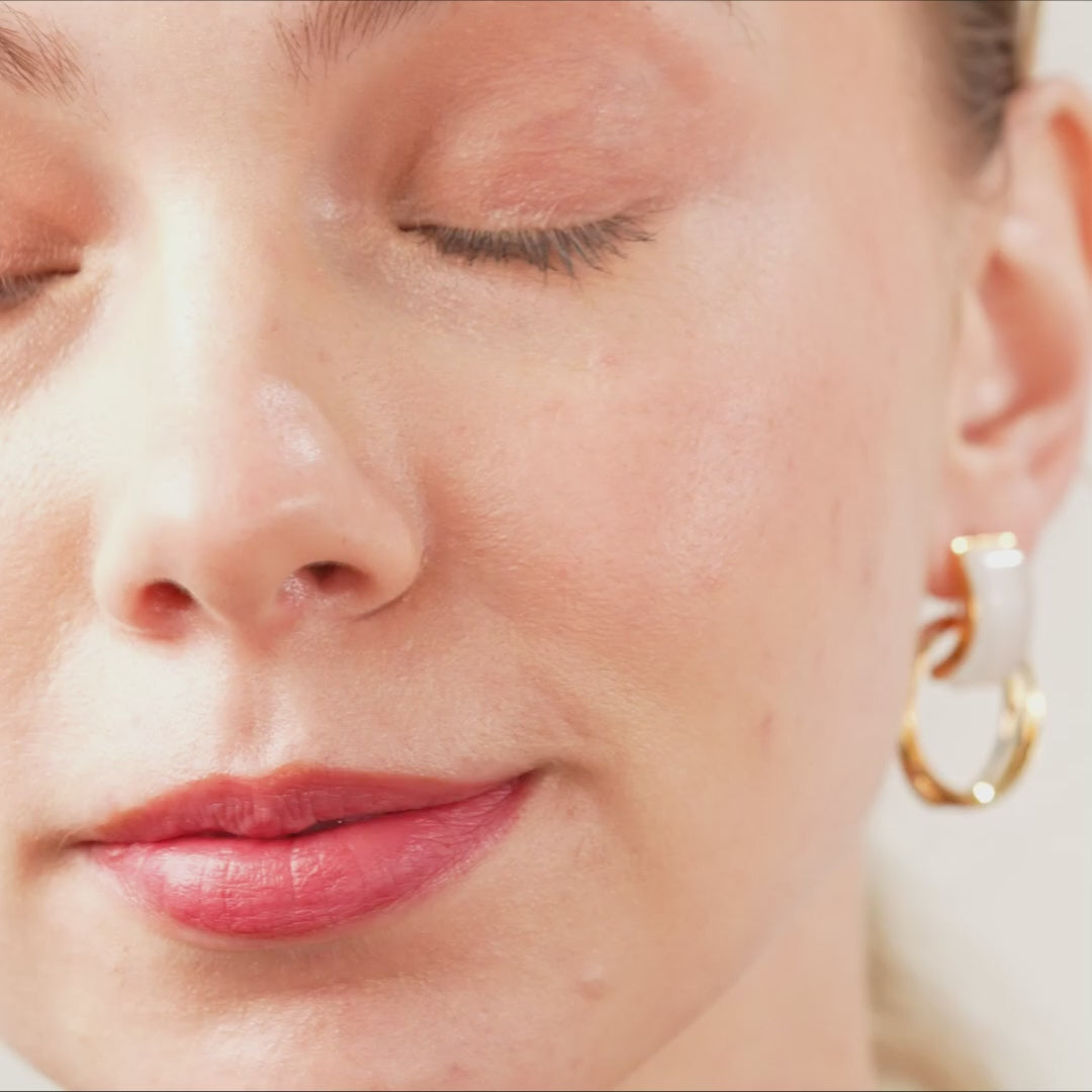 Ivory Halo Earrings