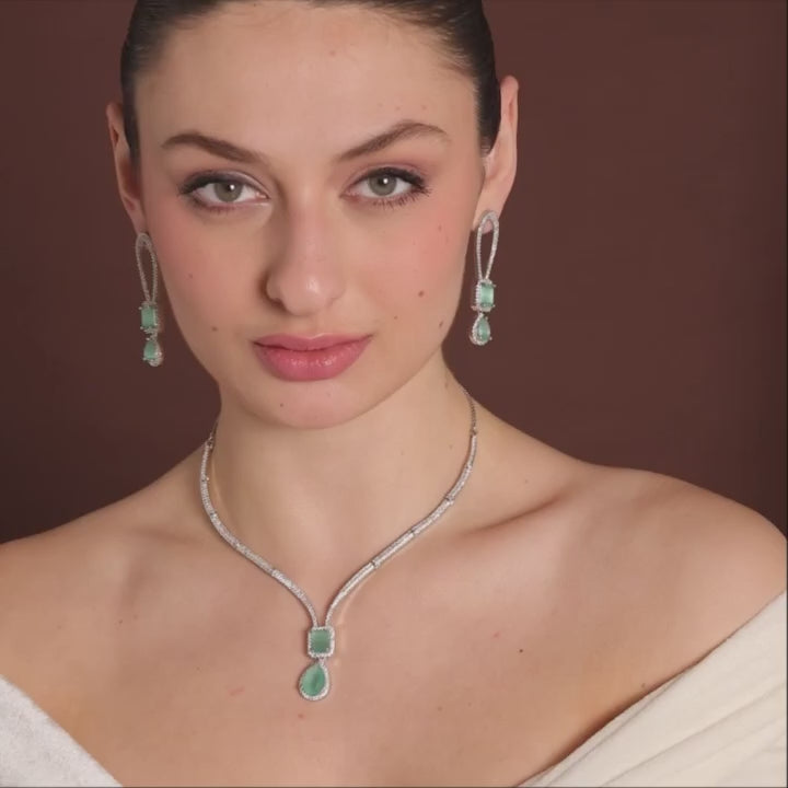 Aqua Necklace Set