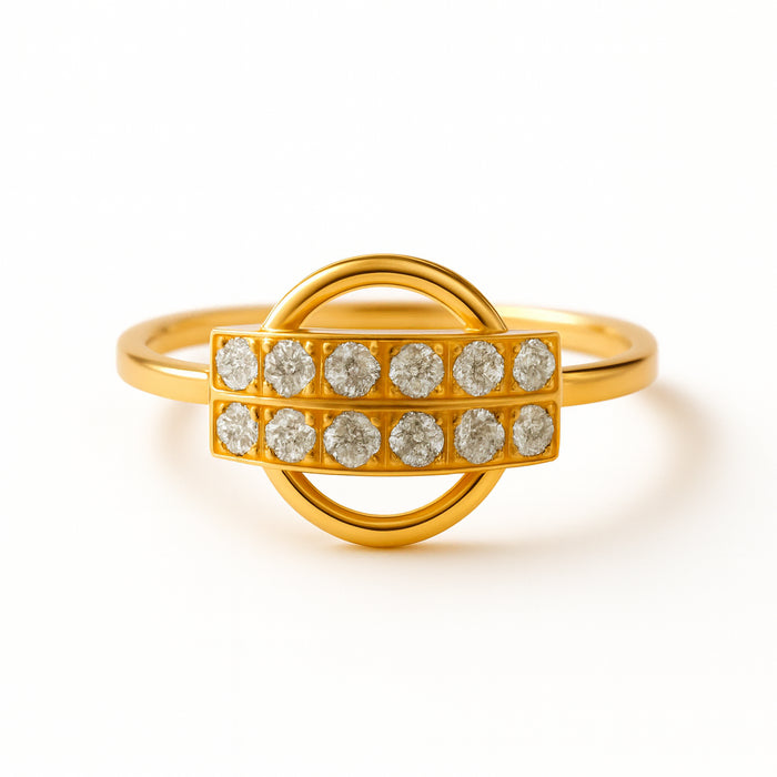 Linear Gold Ring