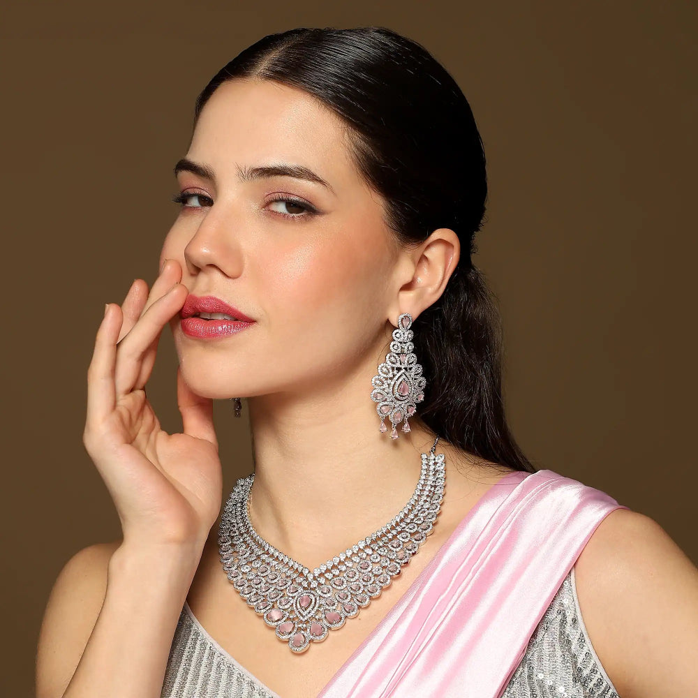 Pink Necklace Set